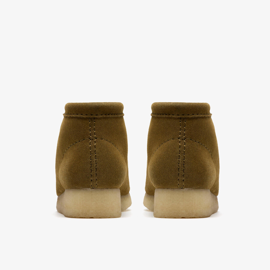 wallabee laars - groen suède